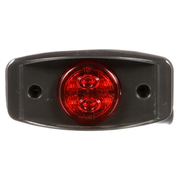 Image of 30 Series, LED, Red Round, 1 Diode, M/C Light, PC, Bracket, 12-24V, Kit from Trucklite. Part number: TLT-07395-4