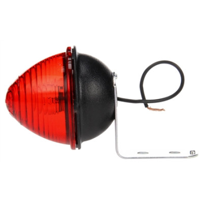 Image of Signal-Stat, Incan., Red Beehive, 1 Bulb, M/C Light, P2, Silver Bracket, 12V from Signal-Stat. Part number: TLT-SS1001