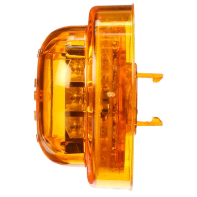 Image of 10 Series, High Profile, LED, Yellow Round, 8 Diode, M/C Light, PC, Black Grommet, 12V, Kit from Trucklite. Part number: TLT-10085Y4