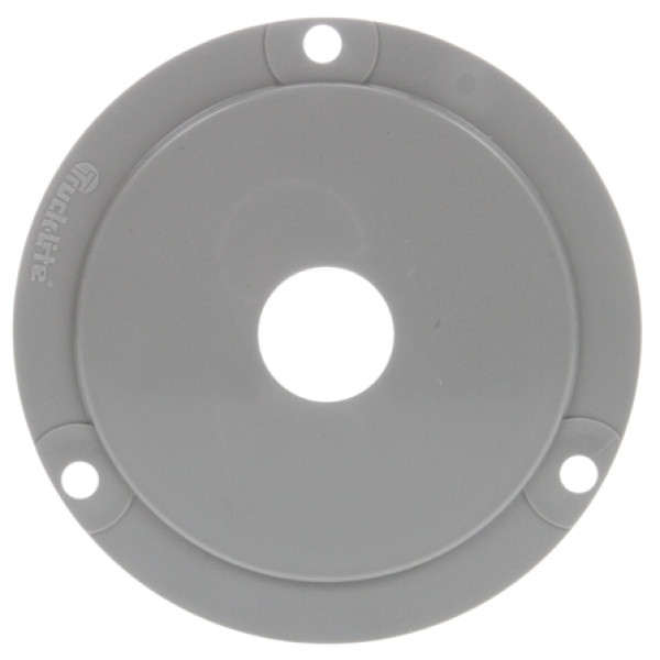 Image of 10 Series, Bracket Mount, Round, Gray, 3 Screw Bracket Mount from Trucklite. Part number: TLT-10133-4