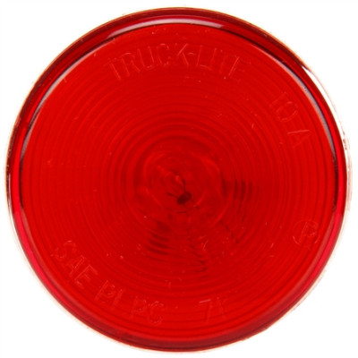Image of 10 Series, Incan., Red Round, 1 Bulb, M/C Light, PC, 12V from Trucklite. Part number: TLT-10202R4