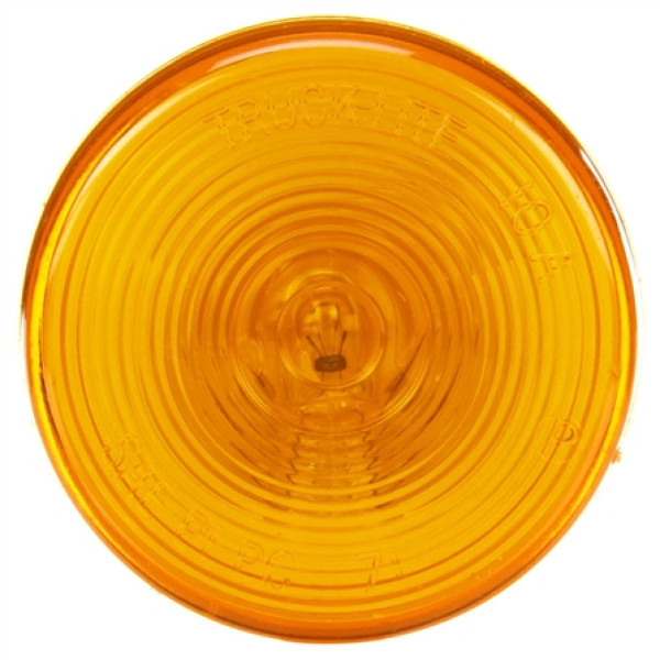 Image of 10 Series, Incan., Yellow Round, 1 Bulb, M/C Light, PC, 12V, Bulk from Trucklite. Part number: TLT-10202Y3