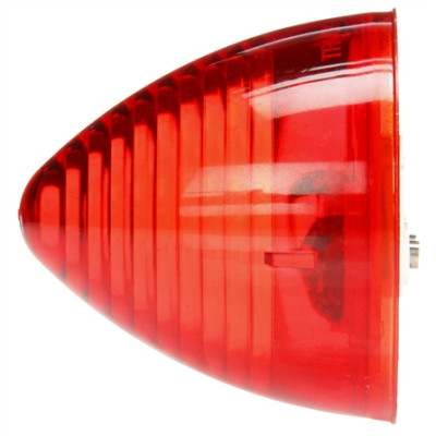 Image of 10 Series, Incan., Red Beehive, 1 Bulb, M/C Light, PC, 12V from Trucklite. Part number: TLT-10203R4
