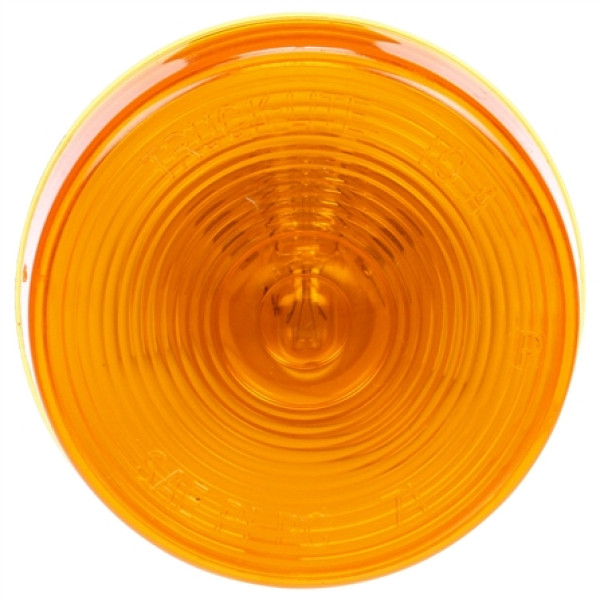 Image of 10 Series, Incan., Yellow Round, 1 Bulb, M/C Light, PC, 24V from Trucklite. Part number: TLT-10204Y4