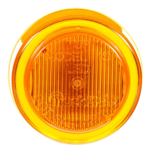 Image of 10 Series, LED, Yellow Round, 2 Diode, M/C Light, P2, 12V from Trucklite. Part number: TLT-10250Y4