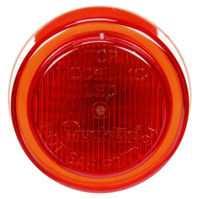 Image of 10 Series, LED, Red Round, 3 Diode, M/C Light, P2, 12-24V from Trucklite. Part number: TLT-10256R4