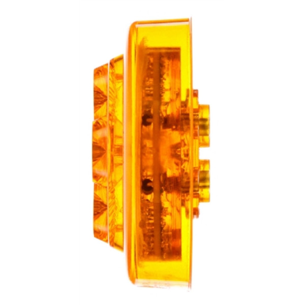 Image of 10 Series, LED, Yellow Round, 8 Diode, Low Profile, M/C Light, PC, 12V from Trucklite. Part number: TLT-10286Y4