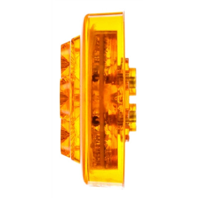 Image of 10 Series, LED, Yellow Round, 8 Diode, Low Profile, M/C Light, PC, 12V from Trucklite. Part number: TLT-10286Y4