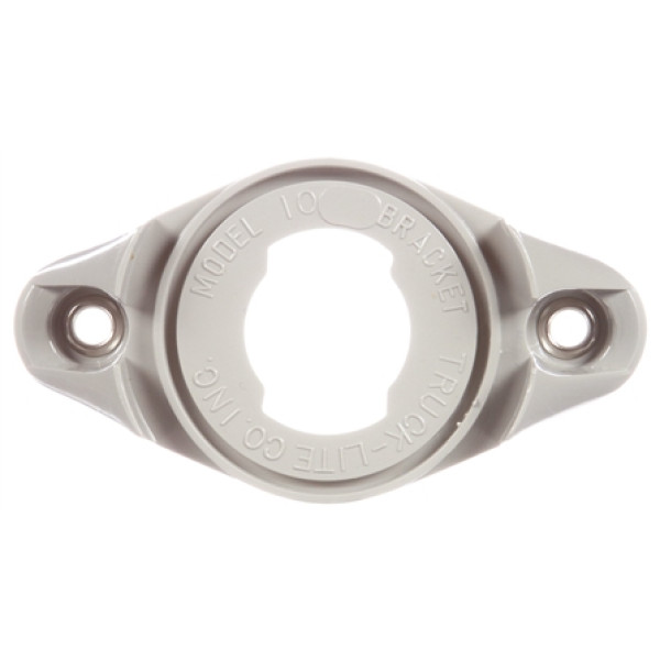 Image of 10 Series, Bracket Mount, 2 in Diameter Lights/ 2-1/2 in Diameter Lights, Round, Gray, 2 Screw Bracket Mount, Kit from Trucklite. Part number: TLT-10410-4