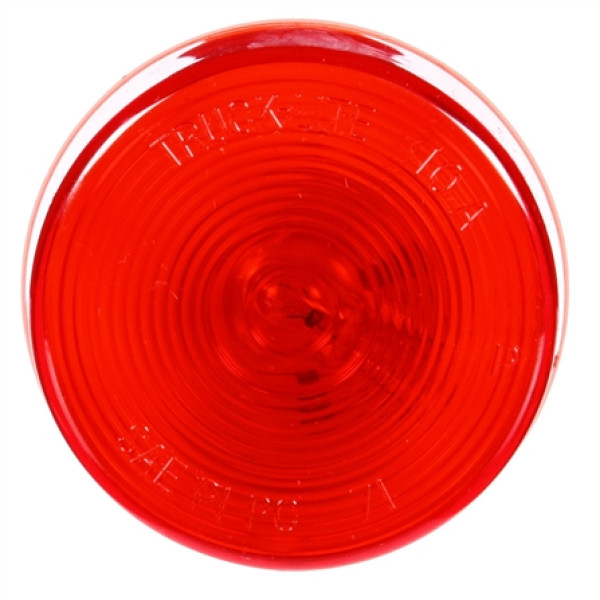 Image of 10 Series, Incan., Red Round, 1 Bulb, M/C Light, PC, Black Grommet, 12V, Kit from Trucklite. Part number: TLT-10519R4