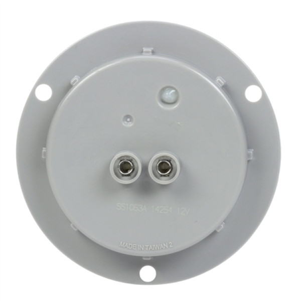 Image of Signal-Stat, LED, Amber Round, 13 Diodes, M/C Light, P2, Gray Flush Mount, 12V, Bulk from Signal-Stat. Part number: TLT-SS1053A-3