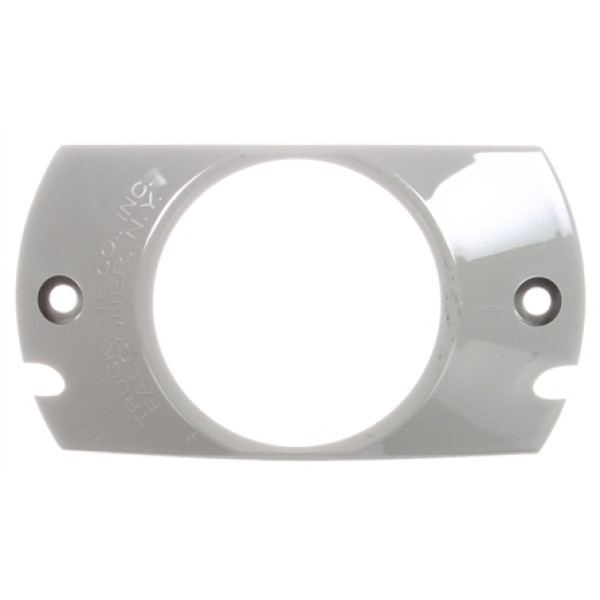 Image of 10 Series, Deflector Mount, 2-1/2 in Diameter Lights, Round, Gray, 2 Screw Bracket Mount from Trucklite. Part number: TLT-10725-4