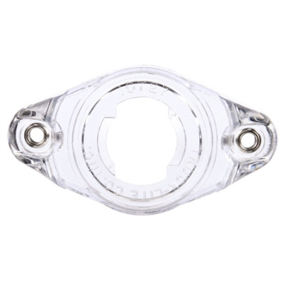 Image of 10 Series, Ribs Back, Bracket Mount, 2 in Diameter Lights/ 2-1/2 in Diameter Lights, Round, Clear, 2 Screw Bracket Mount from Trucklite. Part number: TLT-10727-4