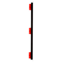 Image of 10 Series, 9" Centers, Incan., Red, Round, ID Bar, Black, 12V, Kit from Trucklite. Part number: TLT-10745R4