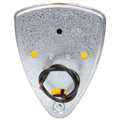 Image of Signal-Stat, Incan., Yellow Triangular, 1 Bulb, Bus, M/C Light, PC, 2 Screw, 12V, Bulk from Signal-Stat. Part number: TLT-SS1150A-3