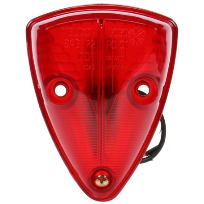 Image of Signal-Stat, Incan., Red Triangular, 1 Bulb, Bus, M/C Light, PC, 2 Screw, 12V from Signal-Stat. Part number: TLT-SS1150-S