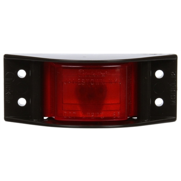 Image of 12 Series, Incan., Red Rectangular, 1 Bulb, M/C Light, PC, Brown Bracket, 12V, Kit from Trucklite. Part number: TLT-12004R4