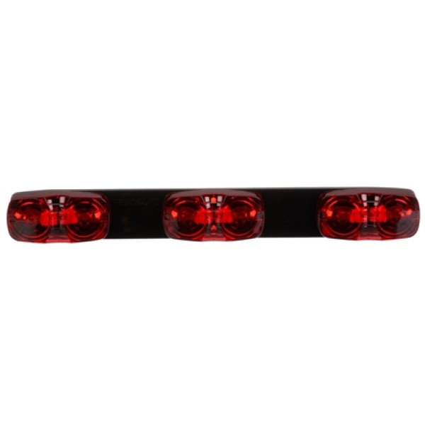 Image of Signal-Stat, Incan., Red, Rectangular, ID Bar, Black, 12V, Kit from Signal-Stat. Part number: TLT-SS1215-S