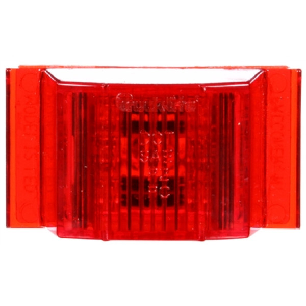 Image of 12 Series, LED, Red Rectangular, 6 Diode, M/C Light, PC, 12V from Trucklite. Part number: TLT-12275R4