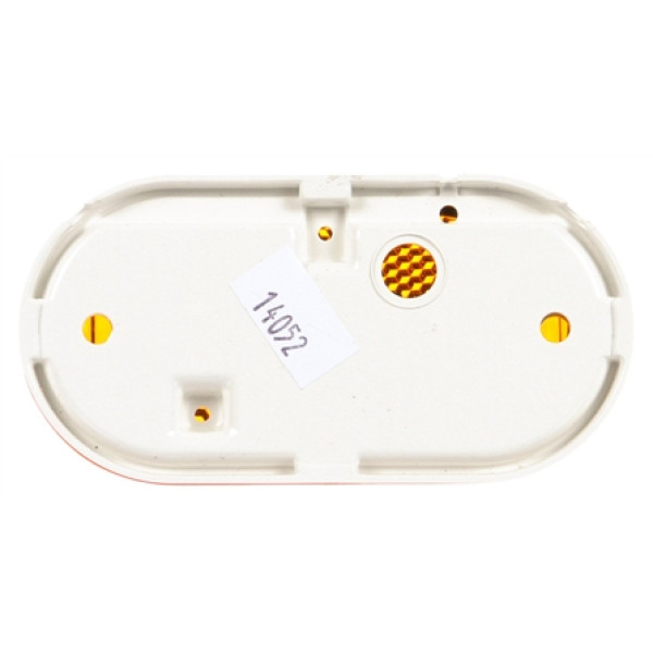 Image of Signal-Stat, Reflectorized, Incan., Yellow Oval, 2 Bulb, M/C Light, P2, Bracket, 12V, Bulk from Signal-Stat. Part number: TLT-SS1264A-3