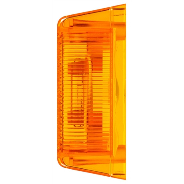 Image of 13 Series, Incan., Yellow Rectangular, 1 Bulb, European Approved, M/C Light, ECE, 2 Bolt & Nut, 24V, Kit from Trucklite. Part number: TLT-13001Y4