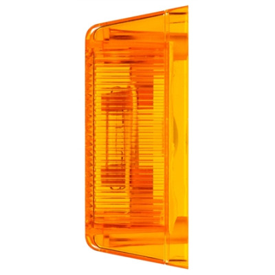 Image of 13 Series, Incan., Yellow Rectangular, 1 Bulb, European Approved, M/C Light, ECE, 2 Bolt & Nut, 24V, Kit from Trucklite. Part number: TLT-13001Y4