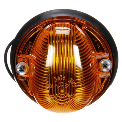 Image of Signal-Stat, Incan., Amber Triangular, 1 Bulb, M/C Light, PC, 2 Screw, 12V from Signal-Stat. Part number: TLT-SS1313A-S