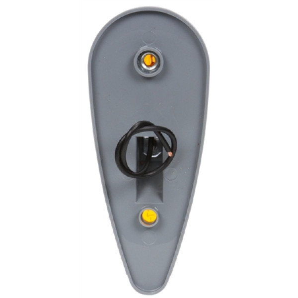 Image of Signal-Stat, Incan., Yellow Triangular, 1 Bulb, M/C Light, PC, Gray 2 Screw, 12V, Bulk from Signal-Stat. Part number: TLT-SS1320A-3