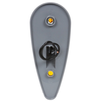 Image of Signal-Stat, Incan., Yellow Triangular, 1 Bulb, M/C Light, PC, Gray 2 Screw, 12V, Bulk from Signal-Stat. Part number: TLT-SS1320A-3