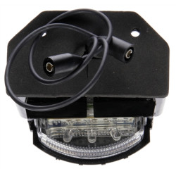 Image of 15 Series, LED, 3 Diode, Rectangular, License Light, Black Bracket, 12V, Kit from Trucklite. Part number: TLT-15041-4