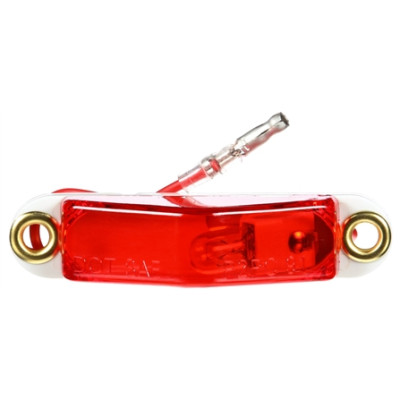 Image of Signal-Stat, Incan., Red Triangular, 1 Bulb, Slim line, M/C Light, PC, 2 Screw, 12V, Kit from Signal-Stat. Part number: TLT-SS1520HT-S