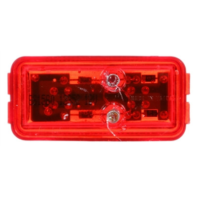 Image of Signal-Stat, LED, Red Rectangular, 2 Diode, M/C Light, P2, 12V, Bulk from Signal-Stat. Part number: TLT-SS1560-3