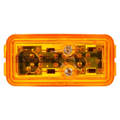 Image of Signal-Stat, LED, Yellow Rectangular, 3 Diode, M/C Light, P2, 12V, Bulk from Signal-Stat. Part number: TLT-SS1560A-3