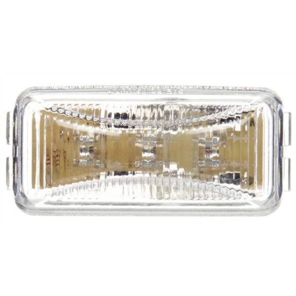 Image of Signal-Stat, LED, Clear/Yellow Rectangular, 3 Diode, M/C Light, P2, 12V from Signal-Stat. Part number: TLT-SS1561A-S