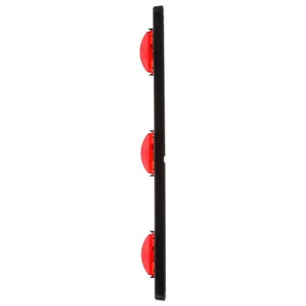 Image of 15 Series, 6" Centers, Incan., Red, Rectangular, ID Bar, Black, 12V, Kit from Trucklite. Part number: TLT-15745R4