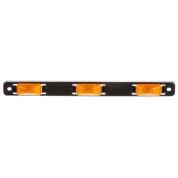 Image of 15 Series, 6" Centers, Incan., Yellow, Rectangular, ID Bar, Black, 12V, Kit from Trucklite. Part number: TLT-15745Y4