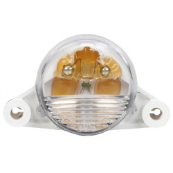 Image of 17 Series, Incan., 1 Bulb, Round, License Light, Gray 2 Screw, 12V from Trucklite. Part number: TLT-17200-4