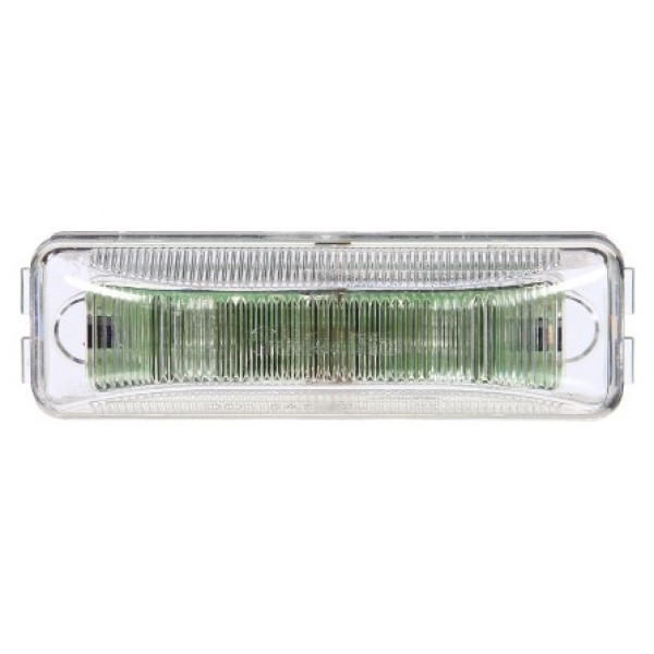 Image of 19 Series, LED, Clear Red Rectangular, 2 Diode, M/C Light, P2, 12V from Trucklite. Part number: TLT-19251R4