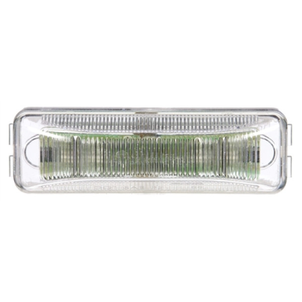 Image of 19 Series, LED, Clear Yellow Rectangular, 6 Diode, M/C Light, P2, 12V from Trucklite. Part number: TLT-19251Y4