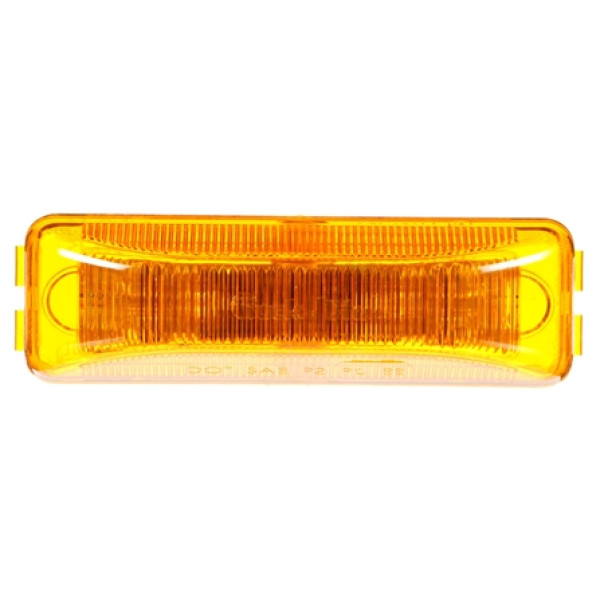 Image of 19 Series, LED, Yellow Rectangular, 6 Diode, M/C Light, PC, 12V from Trucklite. Part number: TLT-19275Y4