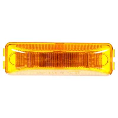 Image of 19 Series, LED, Yellow Rectangular, 6 Diode, M/C Light, PC, 12V from Trucklite. Part number: TLT-19275Y4