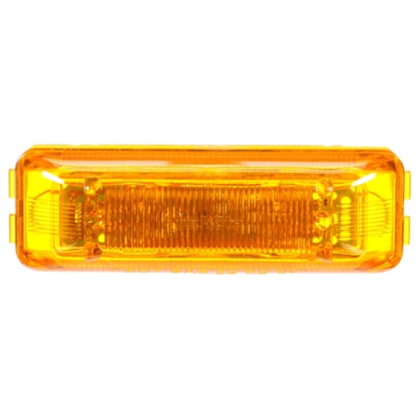 Image of 19 Series, LED, Yellow Rectangular, 6 Diode, M/C Light, PC2, 12V from Trucklite. Part number: TLT-19375Y4