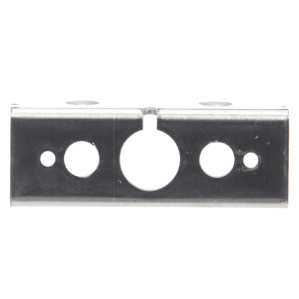 Image of 19 Series, Bracket Mount, 19 Series Products, Rectangular, Silver, 2 Screw Bracket Mount from Trucklite. Part number: TLT-19724-4