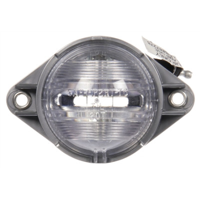 Image of Incan., 1 Bulb, Clear, Round, Utility Light, Silver Bracket, 12V from Trucklite. Part number: TLT-20308-4
