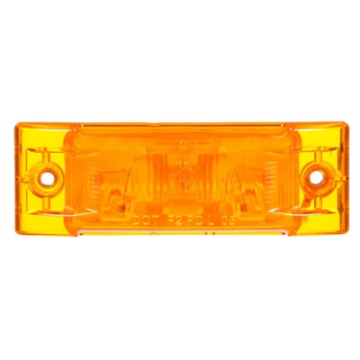 Image of Super 21, Incan., Yellow Rectangular, 1 Bulb, M/C Light, PC, 2 Screw, 12V, Kit, Bulk from Trucklite. Part number: TLT-21001Y3