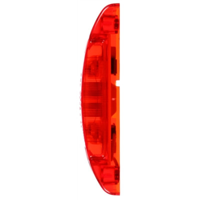 Image of Super 21, Incan., Red Rectangular, 1 Bulb, M/C Light, PC, 2 Screw, 12V from Trucklite. Part number: TLT-21506R4