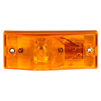 Image of 22 Series, Incan., Yellow Rectangular, 1 Bulb, Side Turn Signal, 2 Screw, 12V, Kit, Bulk from Trucklite. Part number: TLT-22002Y3