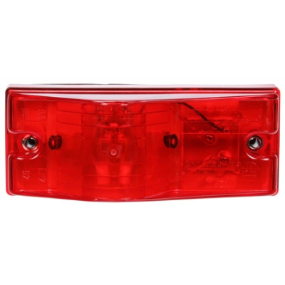 Image of 22 Series, Incan., Red Rectangular, 1 Bulb, w/Gasket, Side Turn Signal, 2 Screw, 12V from Trucklite. Part number: TLT-22006R4