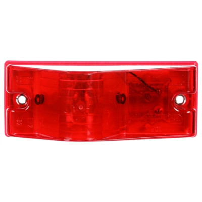 Image of 22 Series, Incan., Red Rectangular, 1 Bulb, Side Turn Signal, 2 Screw, 12V from Trucklite. Part number: TLT-22202R4