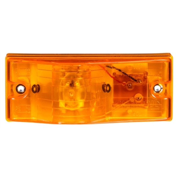 Image of 22 Series, Incan., Yellow Rectangular, 1 Bulb, Side Turn Signal, 2 Screw, 12V, Bulk from Trucklite. Part number: TLT-22202Y3